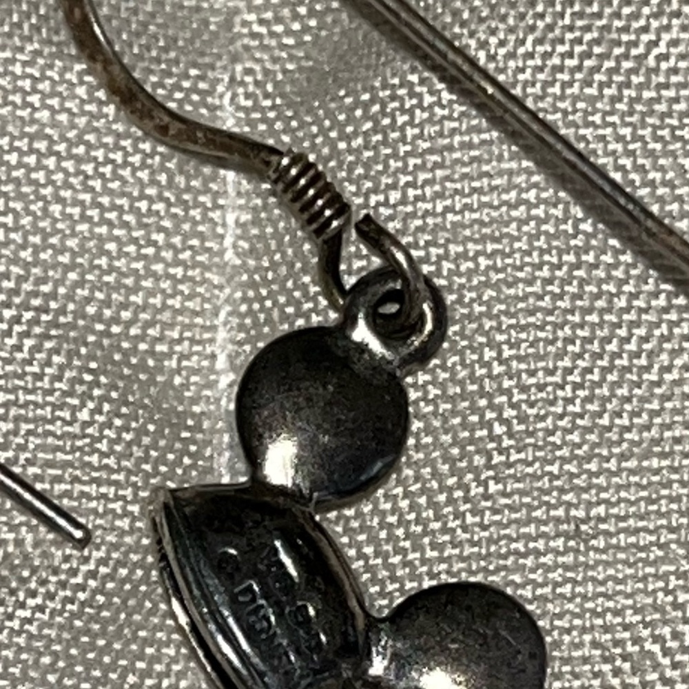 Silver 925 Mickey Mouse Earrings - Picture 4 of 7